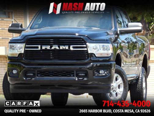 Diamond Black Crystal Pearlcoat 2019 RAM 2500 Big Horn Crew Cab 4x4 6'4' Box