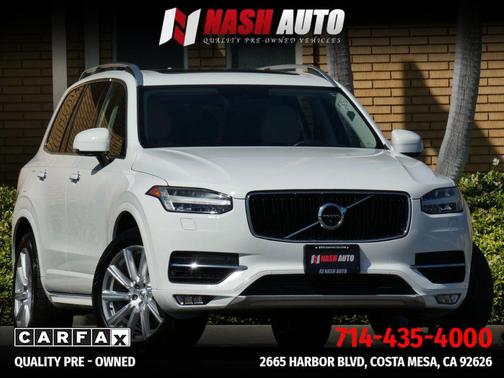 Ice White 2016 Volvo XC90 T6 Momentum