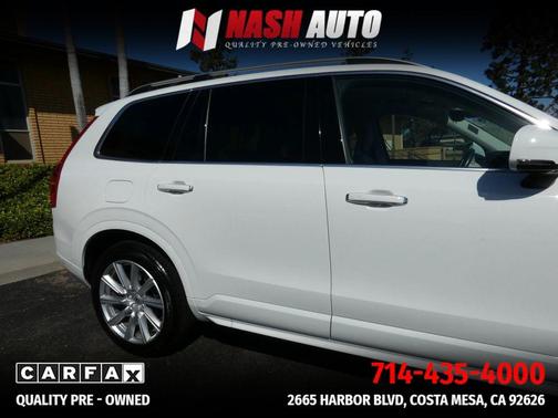 Ice White 2016 Volvo XC90 T6 Momentum