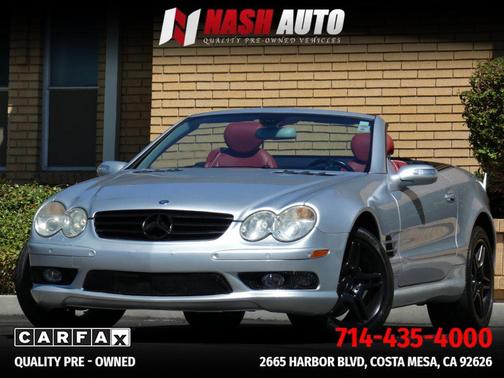 Silver 2006 Mercedes-Benz SL-Class SL 500 Roadster 2D