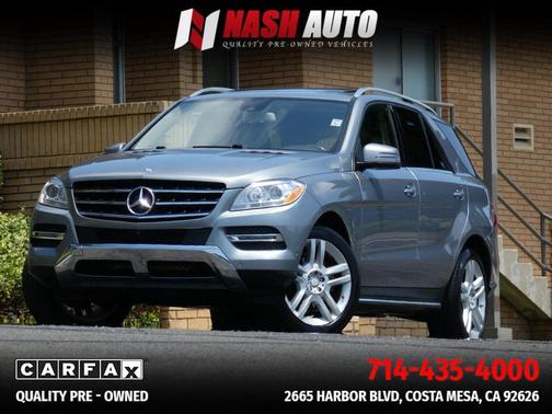 Silver 2015 Mercedes-Benz M-Class ML 350 Sport Utility 4D