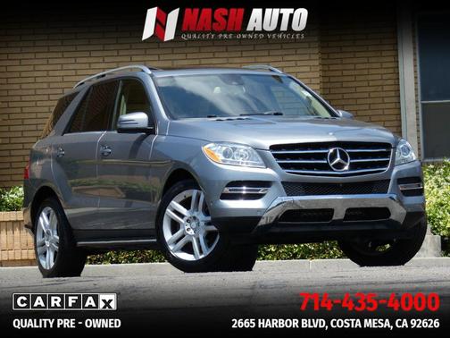 Silver 2015 Mercedes-Benz M-Class ML 350 Sport Utility 4D