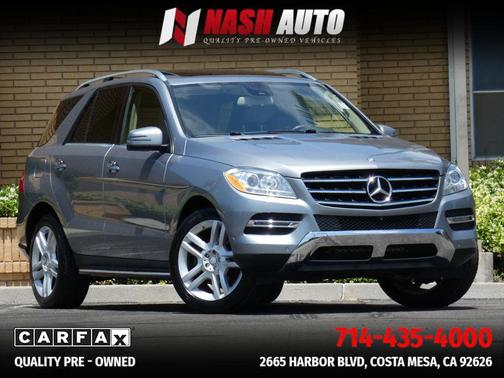 Silver 2015 Mercedes-Benz M-Class ML 350 Sport Utility 4D