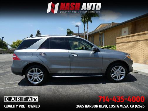 Silver 2015 Mercedes-Benz M-Class ML 350 Sport Utility 4D