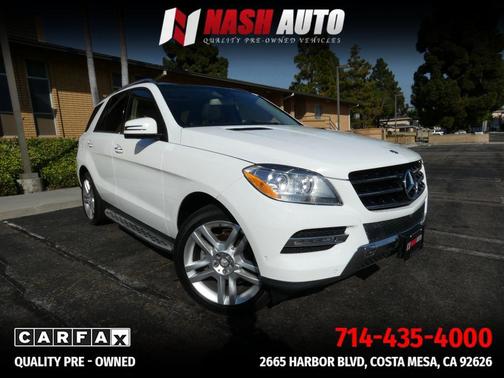 White 2015 Mercedes-Benz M-Class ML 350 Sport Utility 4D