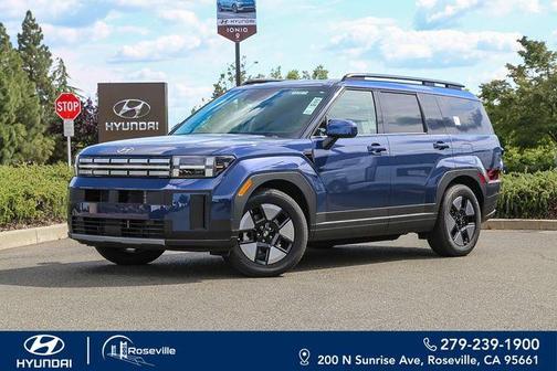 Atlantic Blue 2026 Hyundai SANTA FE HEV SEL