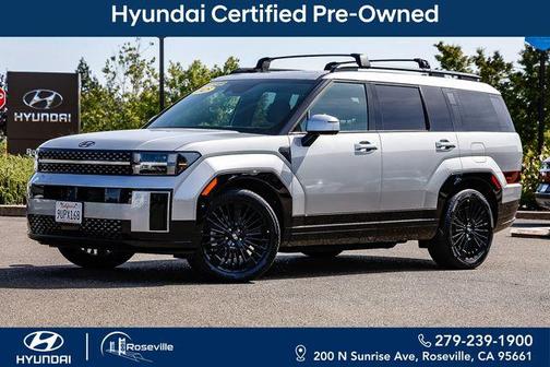 Shimmering Silver 2025 Hyundai SANTA FE HEV Calligraphy