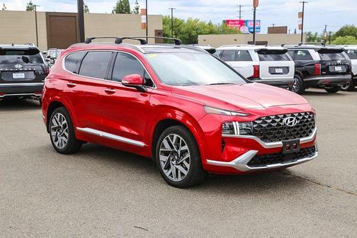 Calypso Red 2022 Hyundai SANTA FE Calligraphy