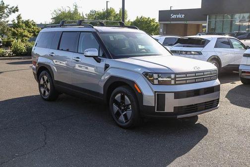 Shimmering Silver 2026 Hyundai SANTA FE HEV SEL