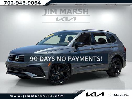 Platinum Gray Metallic 2024 Volkswagen Tiguan 2.0T SE R-Line Black