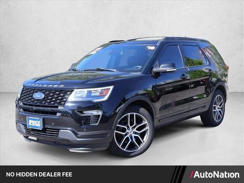 Shadow Black 2018 Ford Explorer Sport