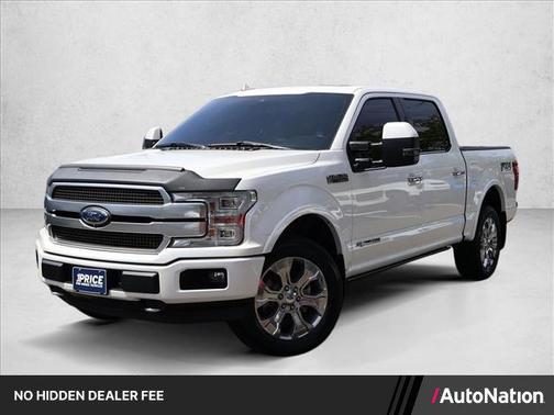 White Platinum Metallic Tri-Coat 2018 Ford F-150 Platinum