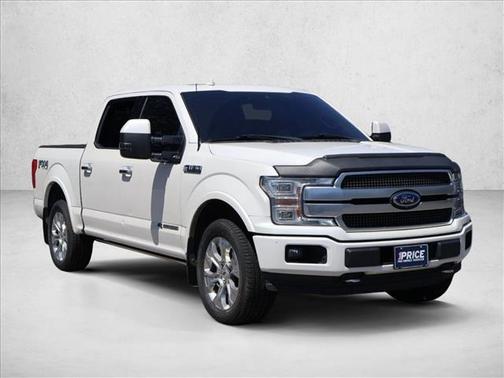 White Platinum Metallic Tri-Coat 2018 Ford F-150 Platinum