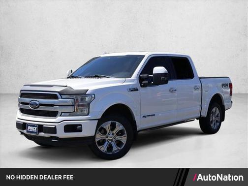 White Platinum Metallic Tri-Coat 2018 Ford F-150 Platinum