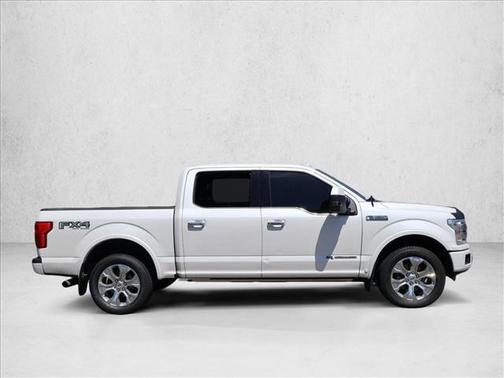 White Platinum Metallic Tri-Coat 2018 Ford F-150 Platinum