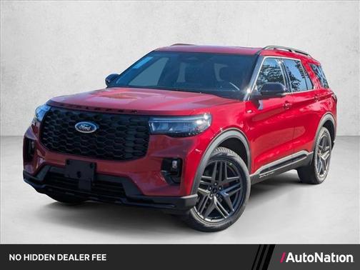 Rapid Red Metallic Tinted Clearcoat 2026 Ford Explorer ST-Line