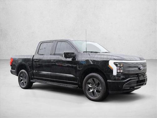 Agate Black Metallic 2025 Ford F-150 Lightning LARIAT