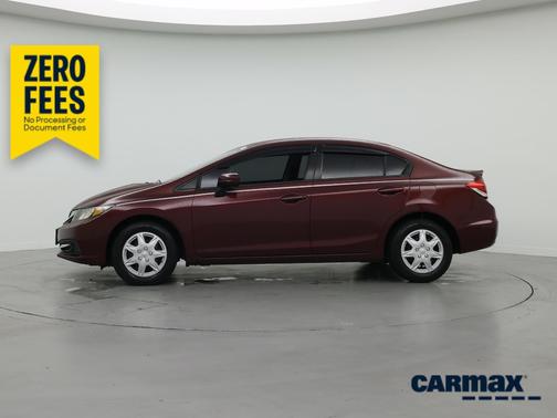 Burgundy 2014 Honda Civic LX