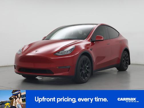 Red 2023 Tesla Model Y Long Range