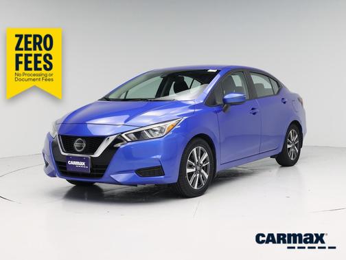 Blue 2021 Nissan Versa SV