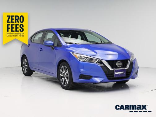 Blue 2021 Nissan Versa SV