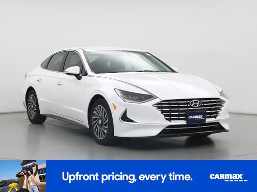 White 2023 Hyundai SONATA Hybrid SEL