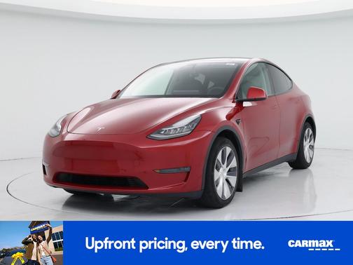 Red 2020 Tesla Model Y Long Range