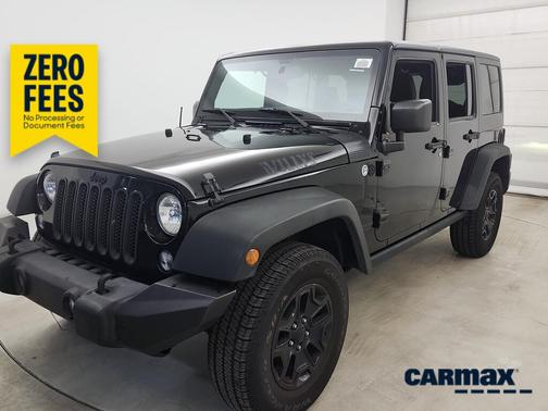 Black 2015 Jeep Wrangler Unlimited Willys Wheeler