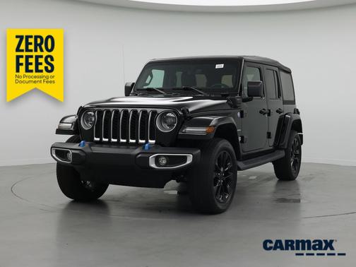 Black 2023 Jeep Wrangler 4xe Unlimited Sahara