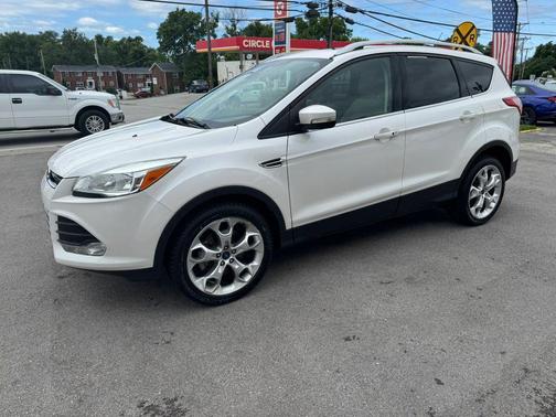 White Platinum Metallic Tri-Coat 2015 Ford Escape Titanium
