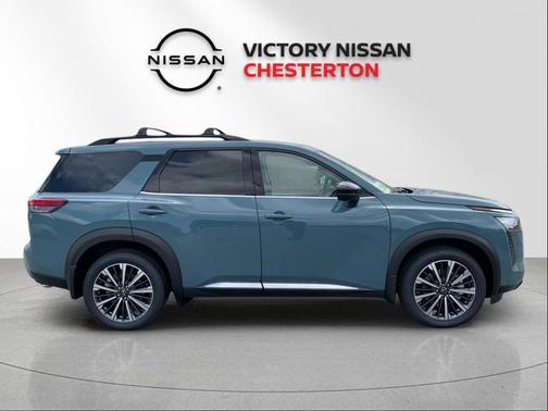 Teal 2026 Nissan Pathfinder Platinum