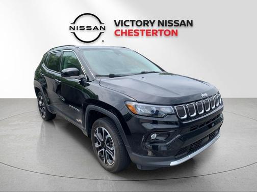 Diamond Black Crystal Pearlcoat 2022 Jeep Compass Limited