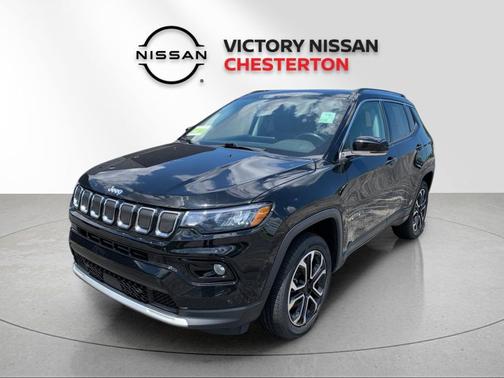 Diamond Black Crystal Pearlcoat 2022 Jeep Compass Limited
