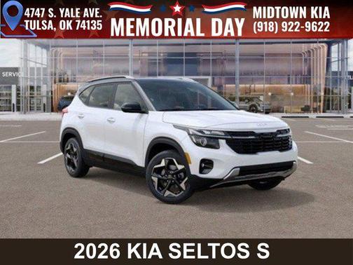 Clear White/Black Roof 2026 Kia Seltos S