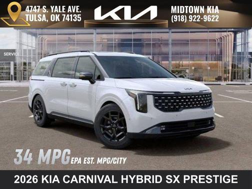 Snow White Pearl 2026 Kia Carnival Hybrid SX Prestige