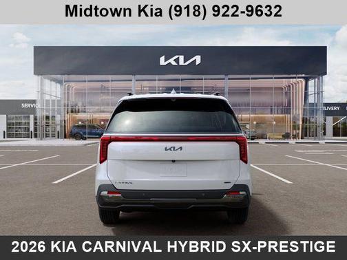 Snow White Pearl 2026 Kia Carnival Hybrid SX Prestige