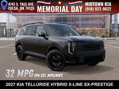 Ebony Black 2027 Kia Telluride Hybrid X-Line SX-Prestige