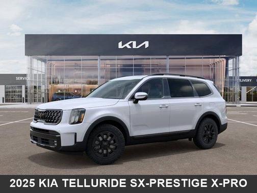 Glacial White Pearl 2025 Kia Telluride SX-Prestige X-Pro