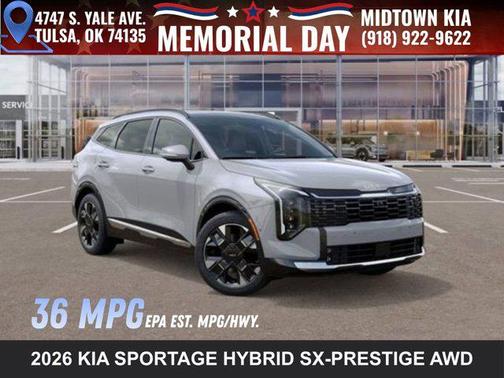 Wolf Gray 2026 Kia Sportage Hybrid SX-Prestige
