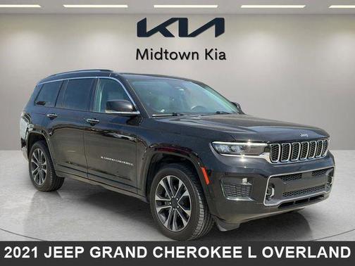 Diamond Black Crystal Pearlcoat 2021 Jeep Grand Cherokee L Overland