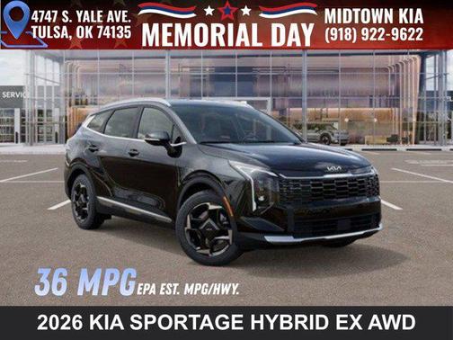 Fusion Black 2026 Kia Sportage Hybrid EX