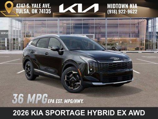 Fusion Black 2026 Kia Sportage Hybrid EX