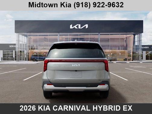 Ivory Silver 2026 Kia Carnival Hybrid EX