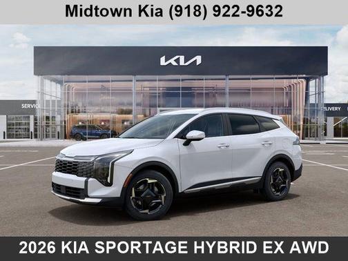 Snow White Pearl 2026 Kia Sportage Hybrid EX