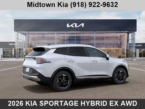 Snow White Pearl 2026 Kia Sportage Hybrid EX
