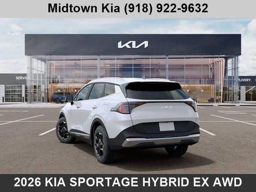 Snow White Pearl 2026 Kia Sportage Hybrid EX
