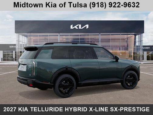Black Jade Green 2027 Kia Telluride Hybrid X-Line SX-Prestige