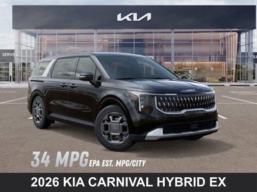 Aurora Black Pearl 2026 Kia Carnival Hybrid EX
