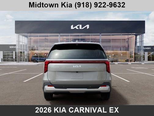 Ivory Silver 2026 Kia Carnival EX