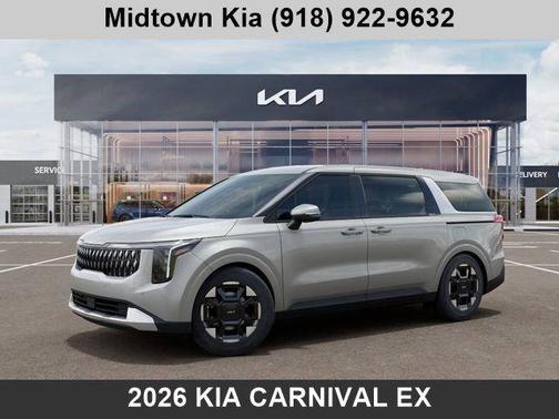 Ivory Silver 2026 Kia Carnival EX